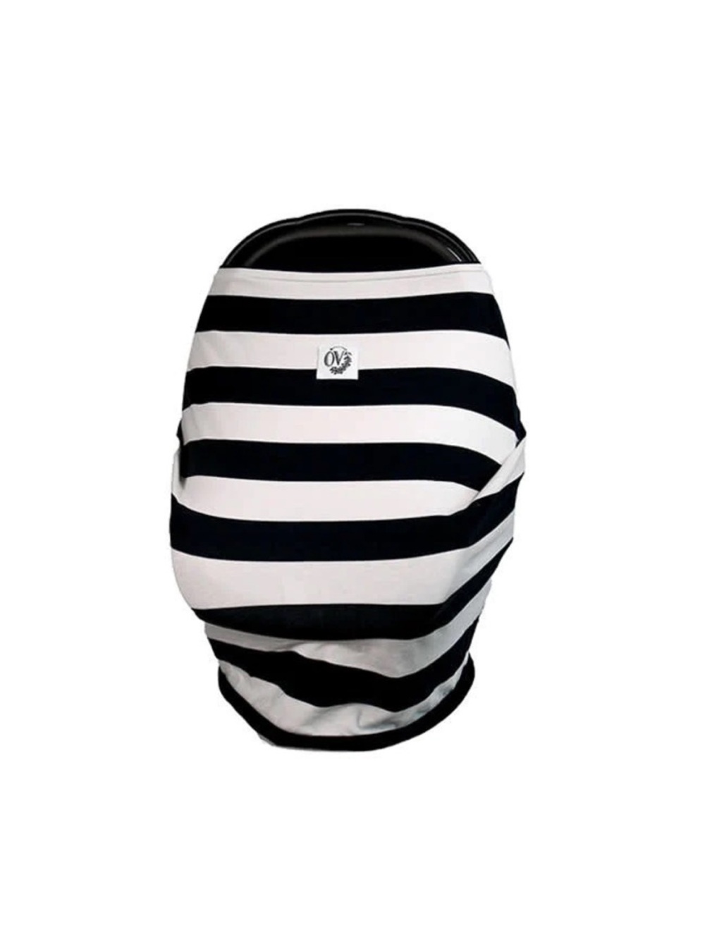 OVer Striped Black & White Baby Cover - Versatile Bib/Cover